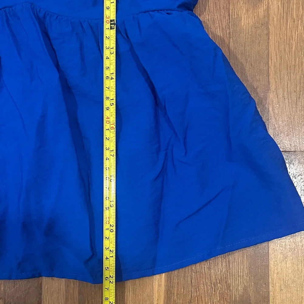 *last chance* Nine West | Women’s Elegant Blue Puff Sleeve Top - Picture 4 of 13